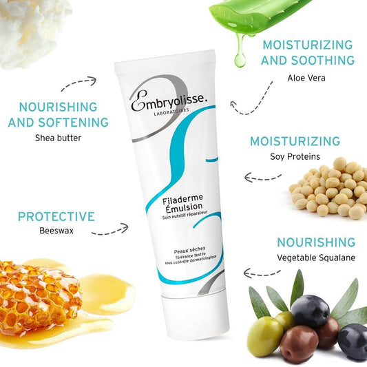 Embryolisse Filaderme Émulsion Peaux Sèches (Emulsion for Dry Skin) (75ml)