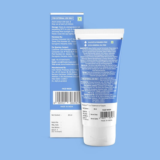 The Derma Co Sali-Cinamide Anti-Acne Face Wash with 2% Salicylic Acid & 2% Niacinamide (80ml)