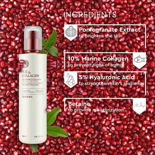 The Face Shop Pomegranate And Collagen Volume Lifting Toner (160ml)
