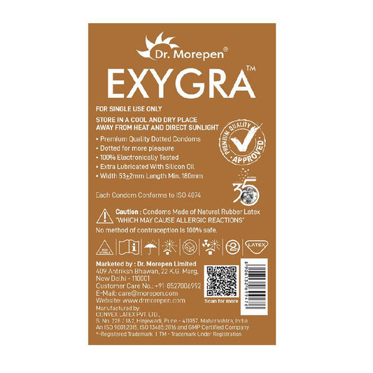 Dr. Morepen Exygra Chocolate flavoured Condoms - 10 Units
