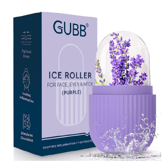 GUBB Ice Roller for Face,Eyes & Neck - Face Ice Roller, Ice Roller for Face Massager, Reusable Silicone Facial Ice Roller For Glowing & Tighten Skin