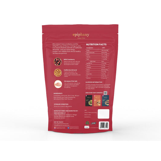 Epiphany Snacks Cranberry Almond Energy Bar Dry Fruit (85 gms)