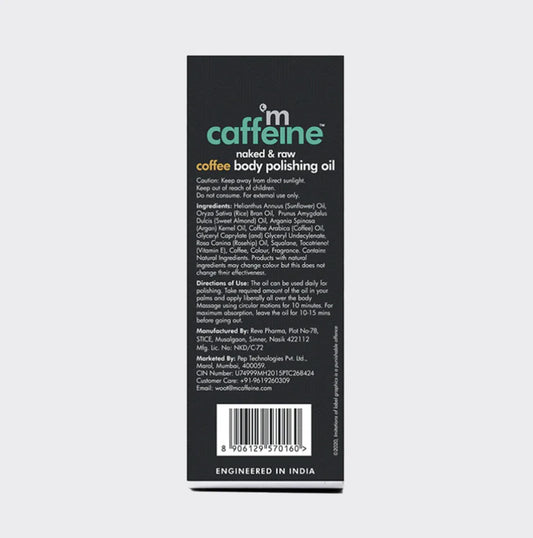 Mcaffeine Naked & Raw Coffee Body Polishing Oil (100 ml)
