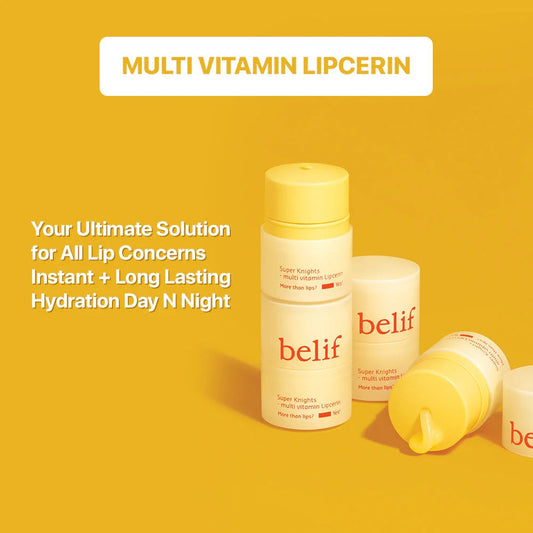 belif Multi Vitamin Lipcerin, Glossy & Hydrating Lip Mask, Balm & Scrub (15ml)