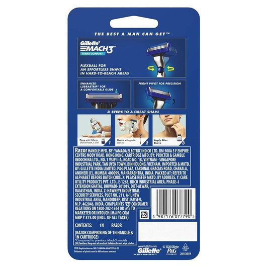 Gillette Mach3 Turbo Mens Razor 1 pc