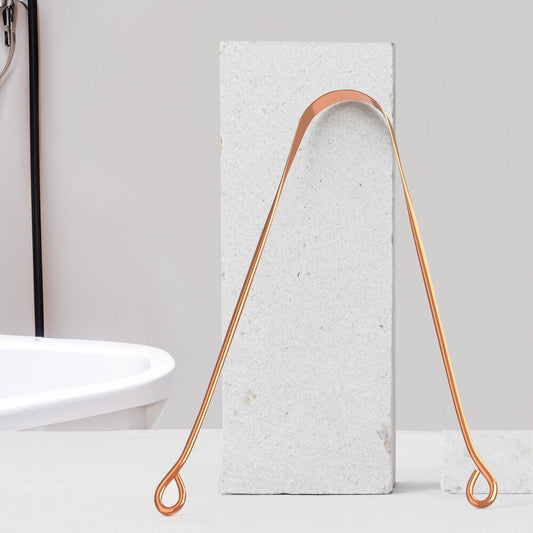 GUBB Copper Tongue Cleaner, Scraper for Kids & Adults (Round)