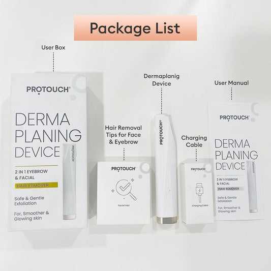 PROTOUCH DERMAPLANING Hair Removal Device - Precision Facial Razor for Women