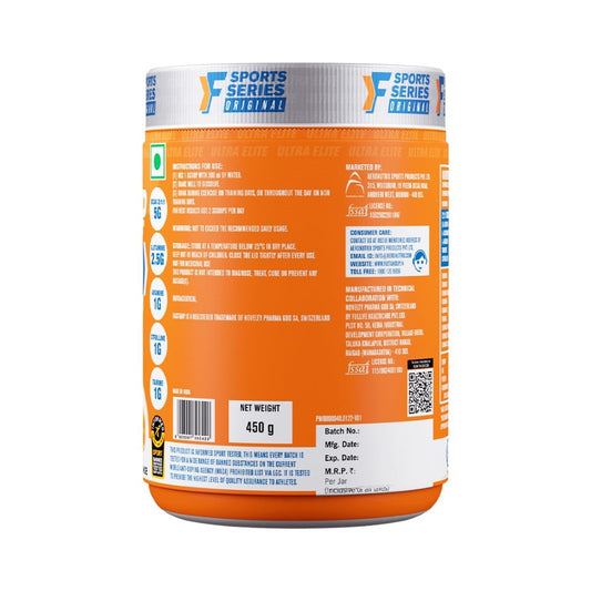 Fast&Up BCAA Advanced Sport Muscle Recovery & Endurance ,Orange (30 Servings)