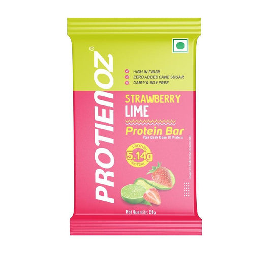 Protienoz High Protien Strawberry Lime Protein Bars (5x28 gms)