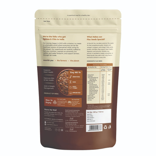 Nourish You Raw Flax Seeds (500 gms)