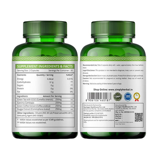 Simply Herbal Advanced Keto Weight Management Supplement 1000MG For Men & Women - 60 Capsules
