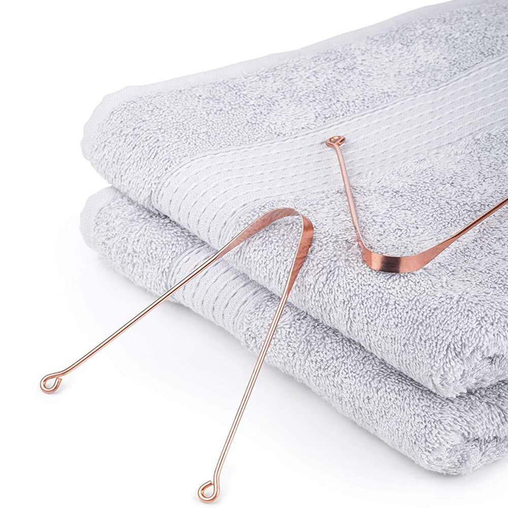 GUBB Copper Tongue Cleaner, Scraper for Kids & Adults (Round)