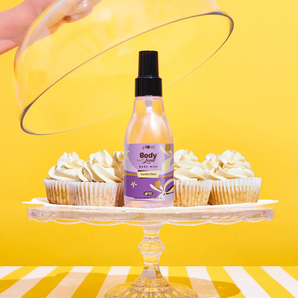 Plum BodyLovin' Vanilla Vibes Body Mist For A Long Lasting Vanilla Fragrance (150ml)
