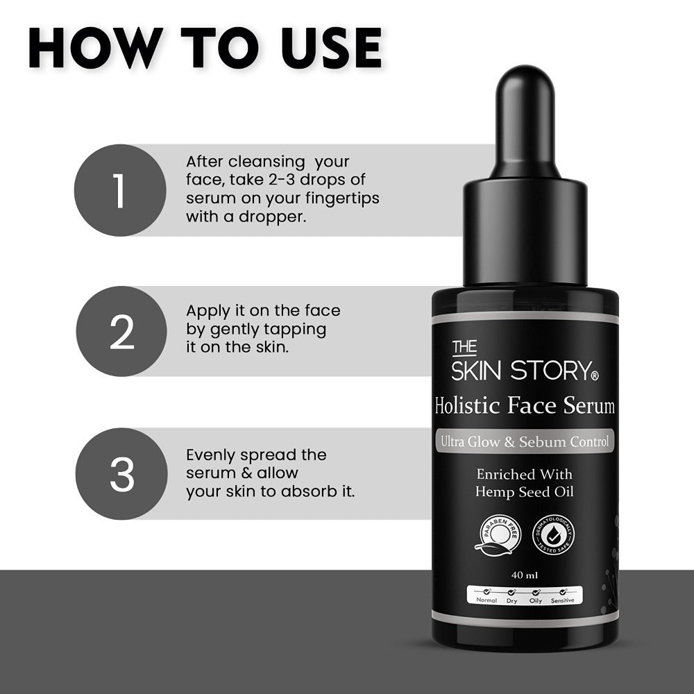 The Skin Story Hemp Anti Ageing & Sebum Control Face Serum (40ml)