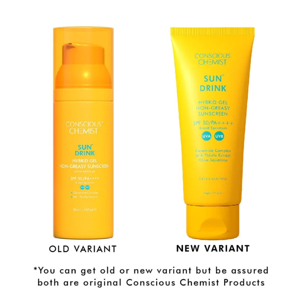 Conscious Chemist Sun Drink Hybrid Lightweight Gel Sunscreen Spf50 Pa++++ (50 gms)