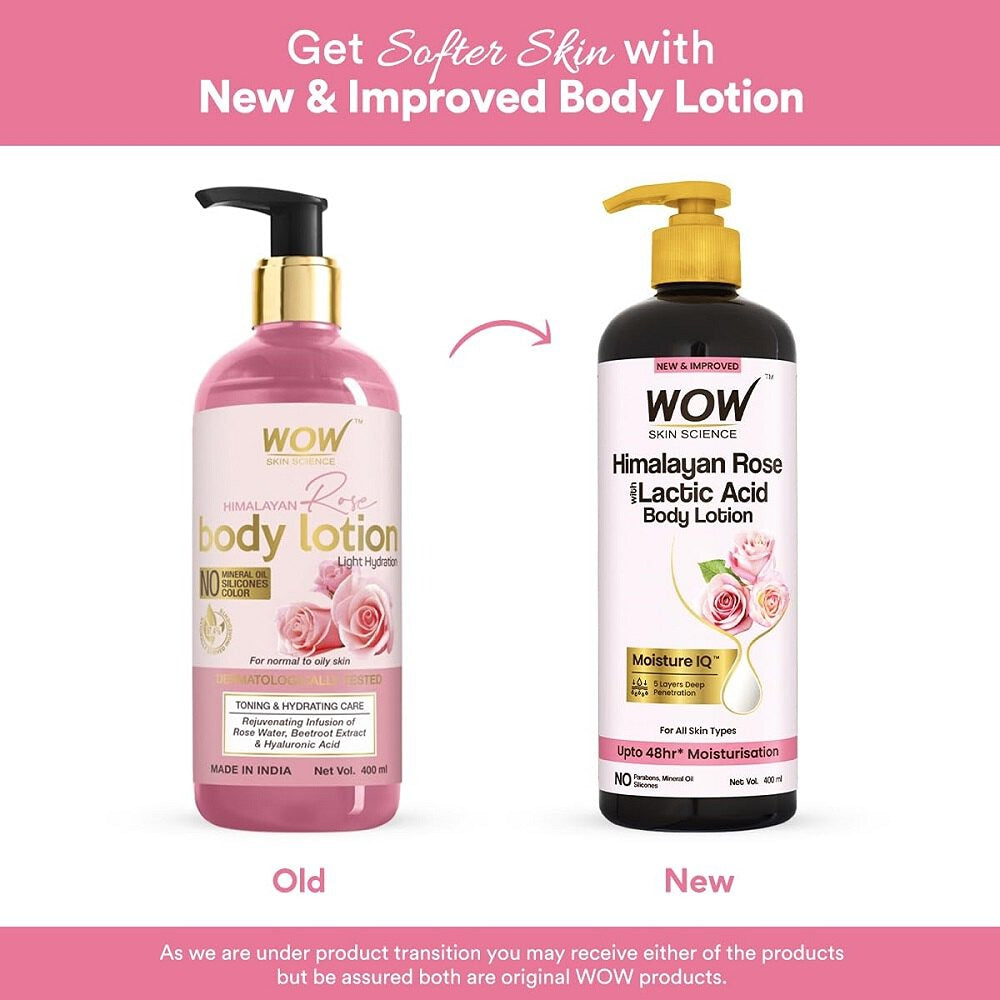 WOW Skin Science Himalayan Rose Body Lotion (400ml)