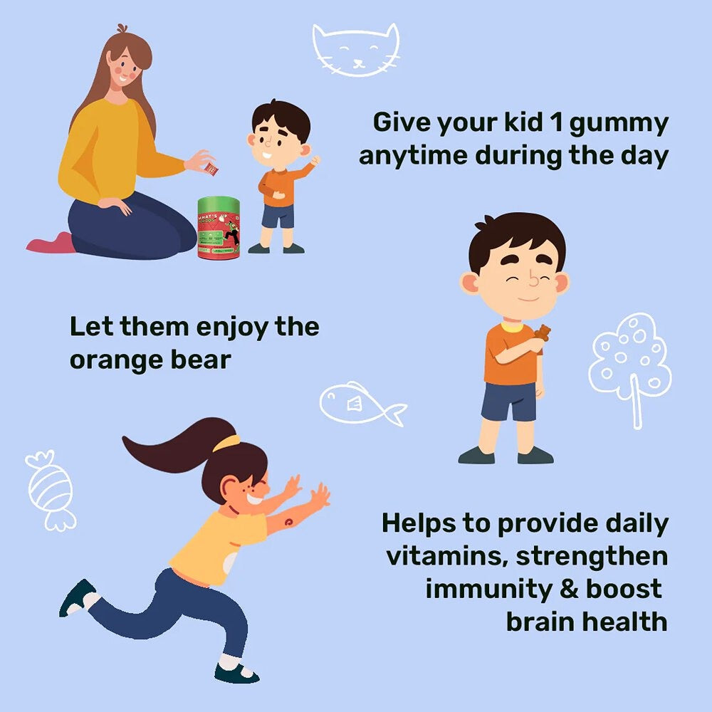 What's Up Wellness Kids Gummies (30 Gummies)