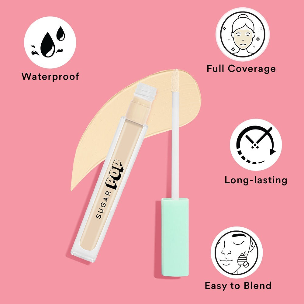 SUGAR POP Full Coverage Concealer 02 Walnut - Waterproof - Blendable - Long-lasting