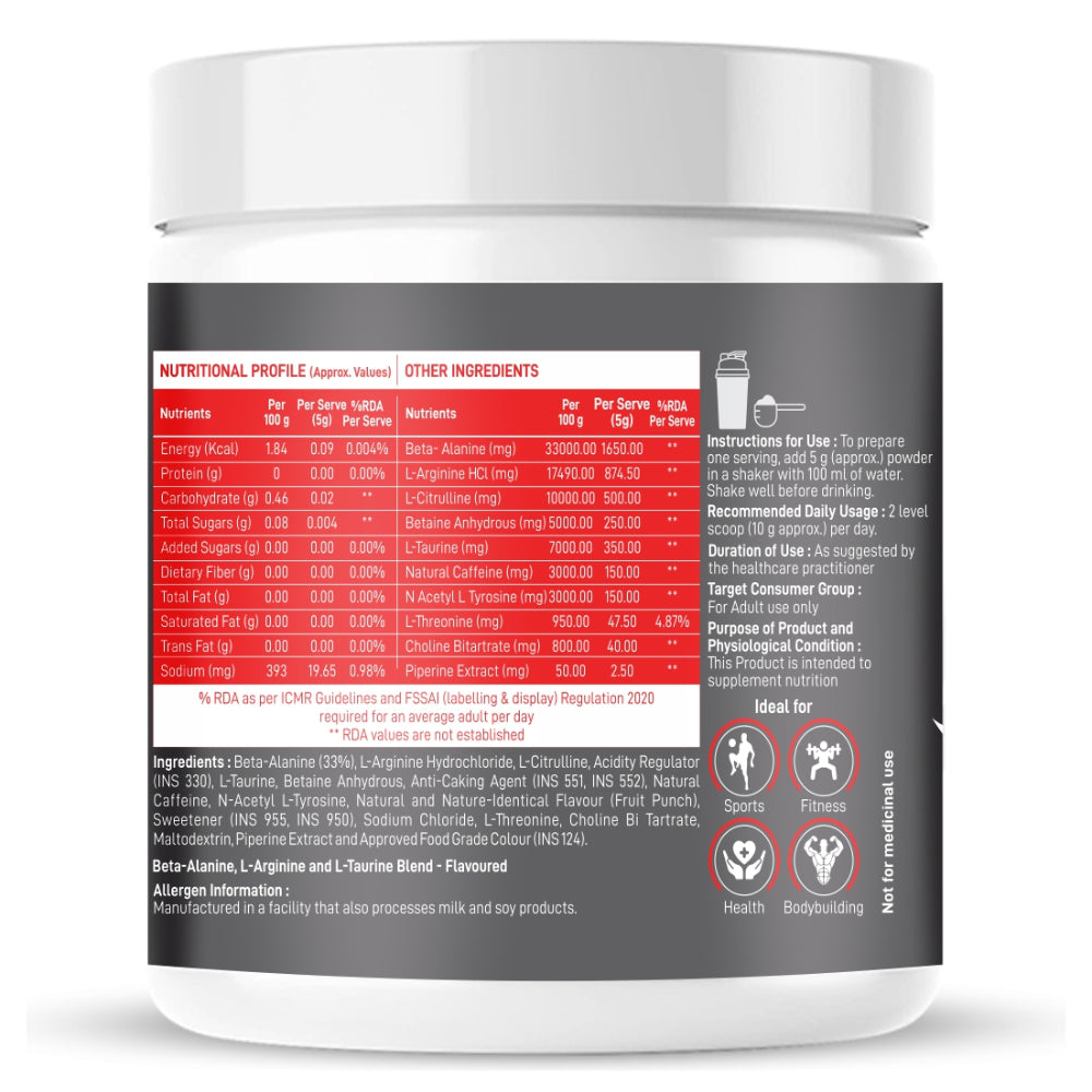 Dr. Morepen Pre-Workout (Fruitpunch)