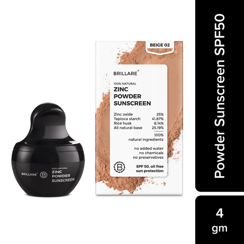 Brillare ZINC Powder Sunscreen - Beige 02