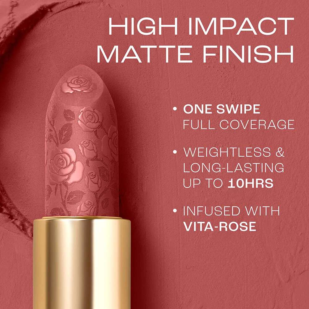 Lakme Rouge Bloom Powder Matte Bullet - Brick Bloom 210 (4 gms)