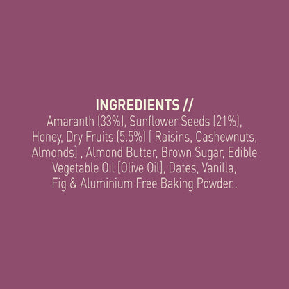 Nourish Organics Fig Amaranth Cokies - 110 gms