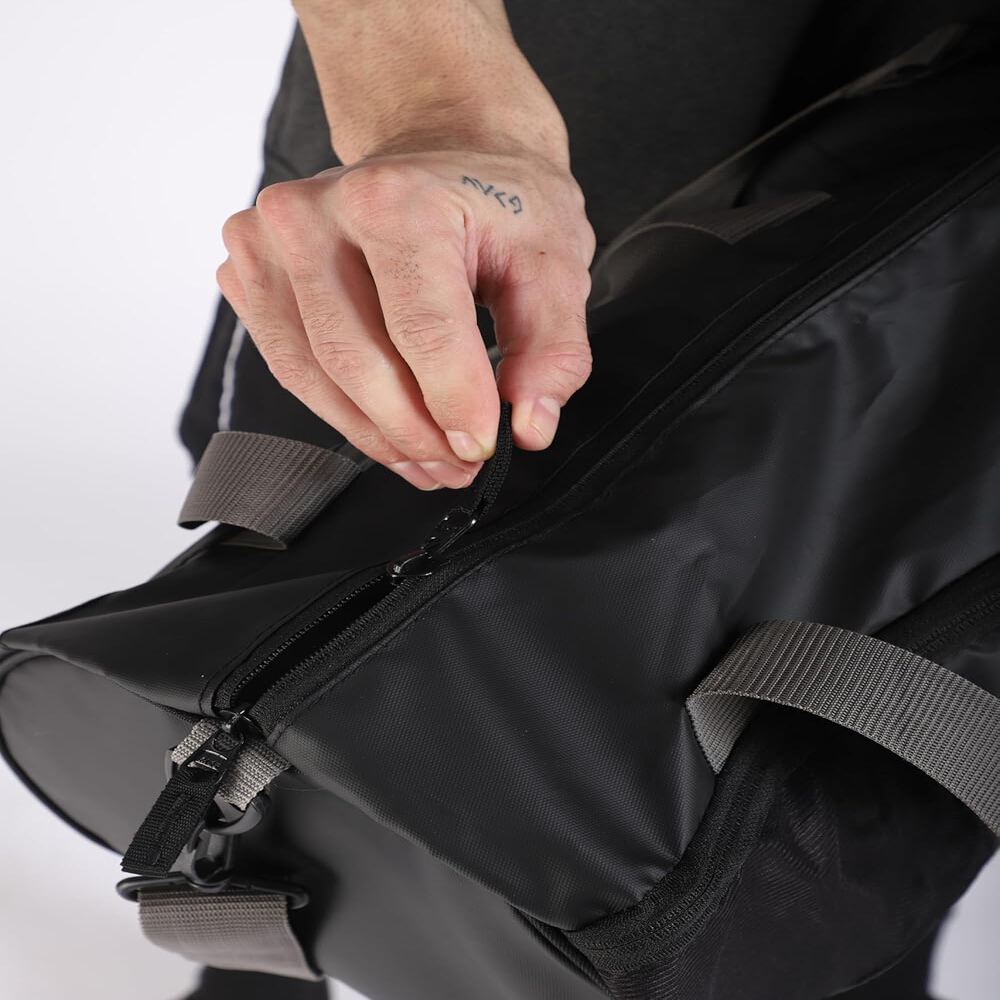 GYM INSANE Gym Duffle Bags for Men Gym Bag with Shoe Compartment for Men - Women - Boys & Girls (Black/Golden)