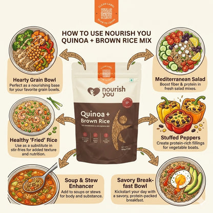 Nourish You Quinoa and Brown Rice Mix (500 gms)