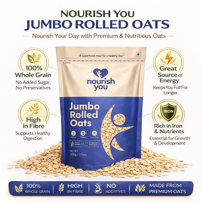 Nourish You Rolled Oats (500 gms)