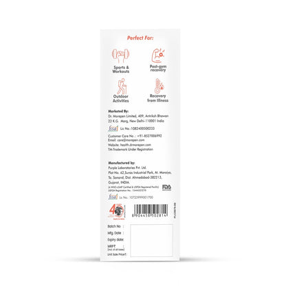 Dr. Morepen Hydrolyte Electrolyte & Vitamin Drink Mix for Rapid Hydration & Faster Recovery, Strawberry Watermelon Flavour  10 Sachets (8.8g Each)