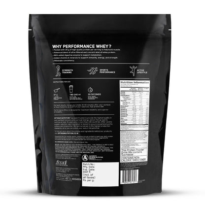 Optimum Nutrition (ON) Performance Whey Protein Powder 0.5Kg (Chocolate Milkshake)