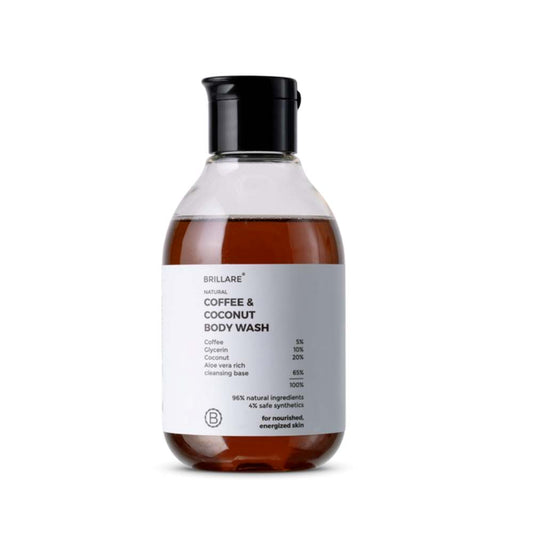 Brillare Coffee & Coconut Body Wash for Energized & Moisturised Skin- 200 ml