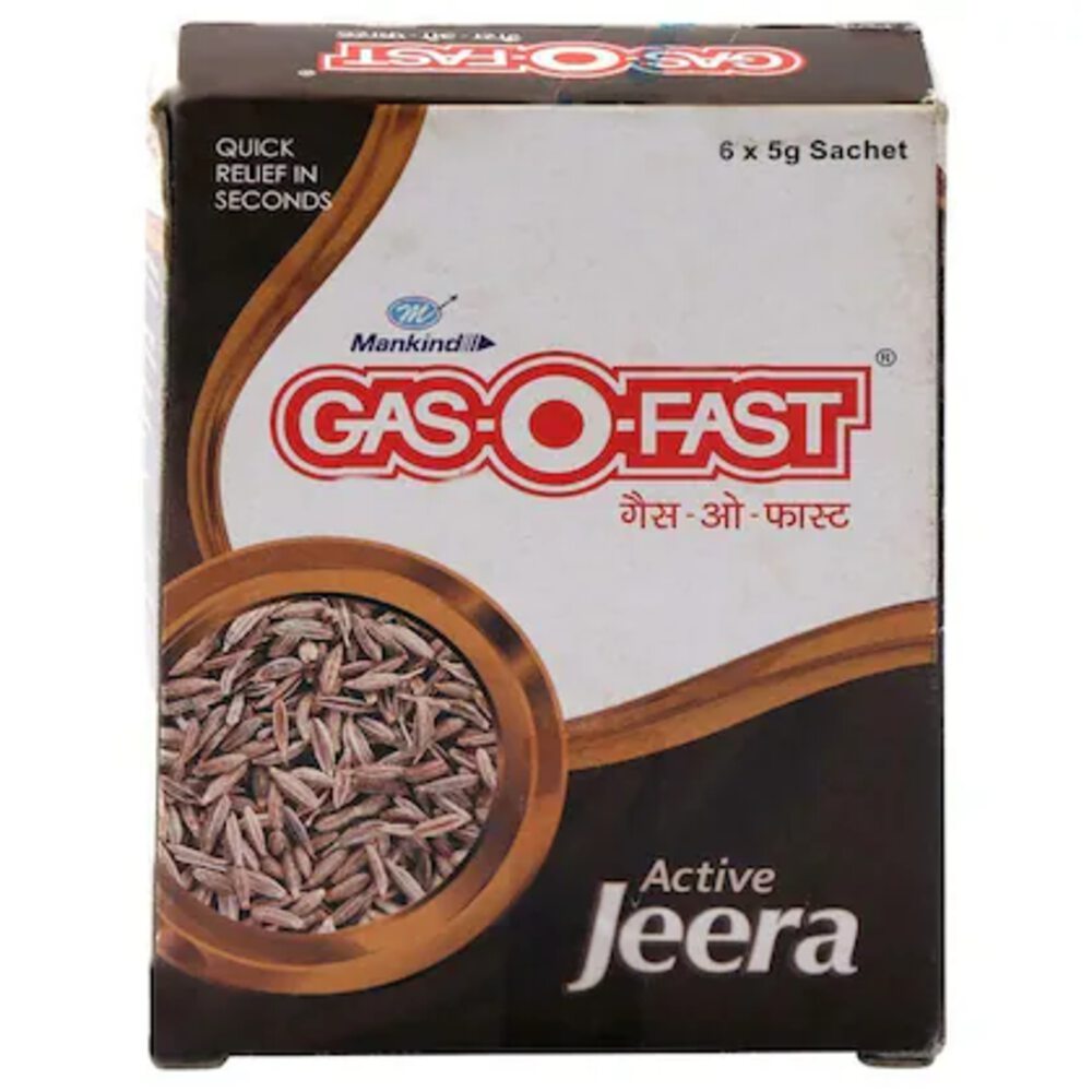 Gas-O-Fast Active Jeera for Relieving Acidity(6 pcs)
