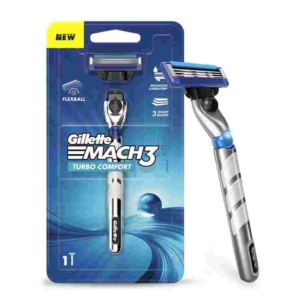 Gillette Mach3 Turbo Mens Razor 1 pc