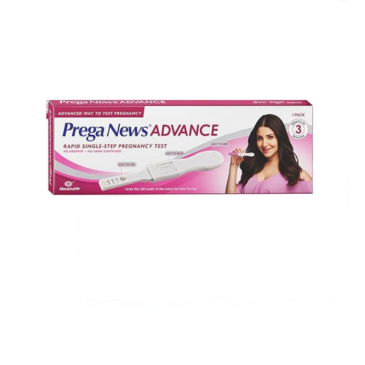 Prega News Advance, HCG Home Pregnancy Test, Midstream Urine Test Kit in Just 3 Minutes