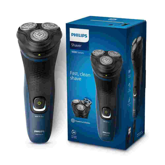 Philips S1151/03, Electric Shaver for Men, Wet and Dry Shave, 3D Floating Heads, 27 Self Sharpening Blades, Cordless, Waterproof (New Model)
