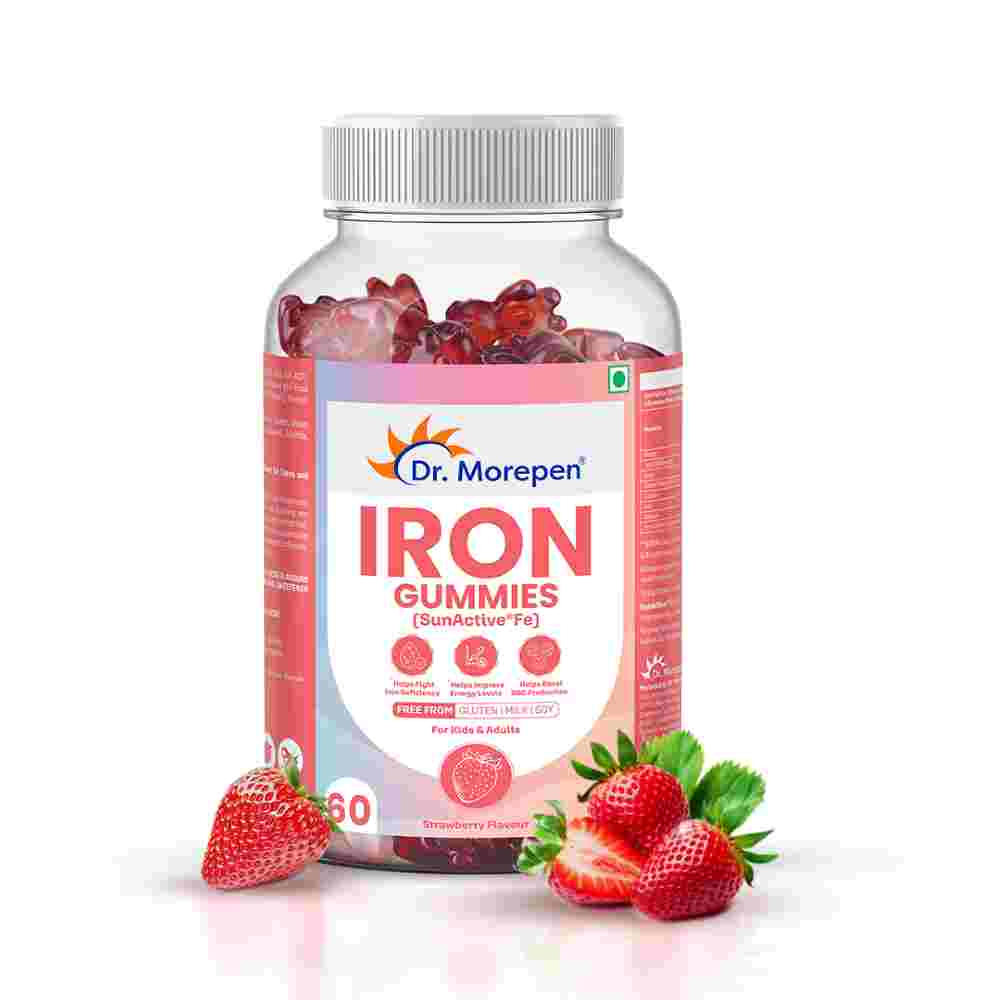 Dr. Morepen Iron Gummies With Sunactive®fe (60 Gummies)