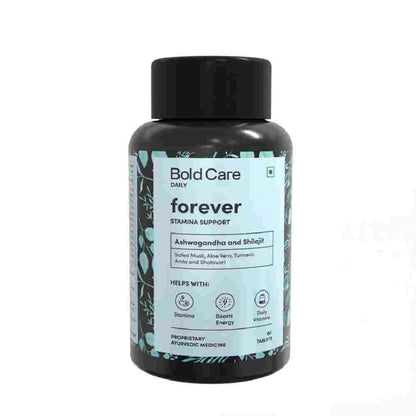 Bold Care Forever - Ashwagandha & Shilajit - Stamina Booster Supplements for Men - All Natural Safed Musli, Shatavari & More (60 Capsules)