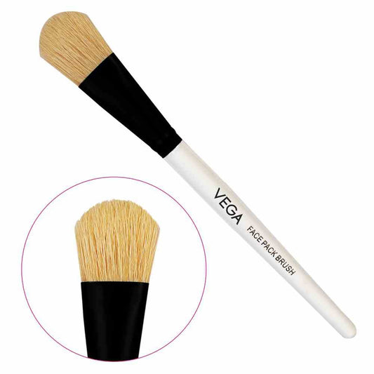 Vega Bristle Face Pack Brush White, 1 Piece