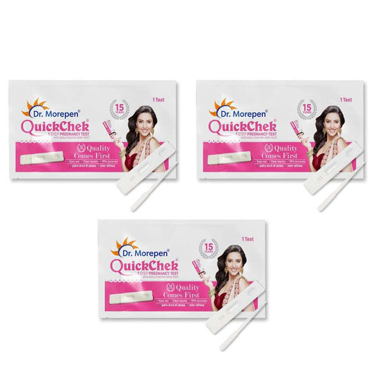 Dr. Morepen Quickchek Advance Pregnancy Test Kit - Pack Of 3