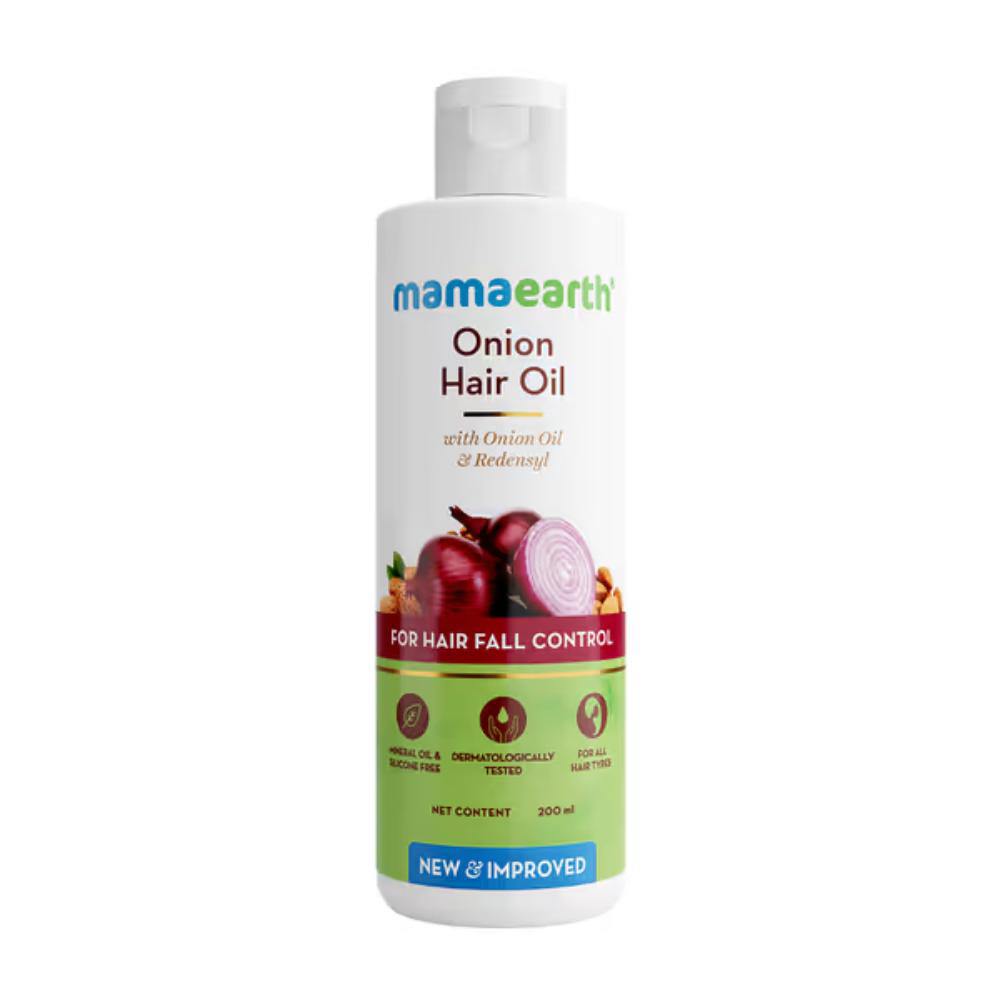 Mamaearth Onion Hair Oil With Onion & Redensyl For Hair Fall Control (200ml)