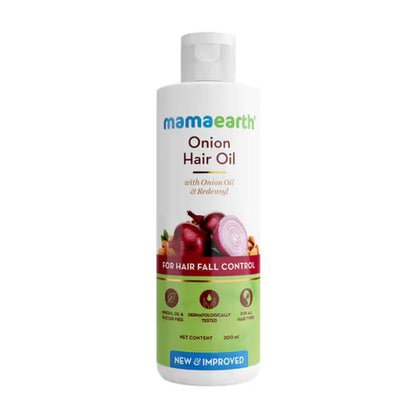 Mamaearth Onion Hair Oil With Onion & Redensyl For Hair Fall Control (200ml)