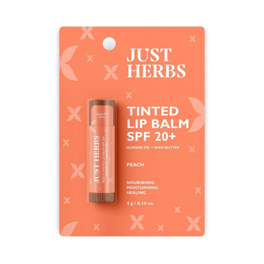 Just Herbs Tinted Lip Balms SPF 20+ (Peach)