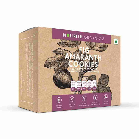 Nourish Organics Fig Amaranth Cokies - 110 gms