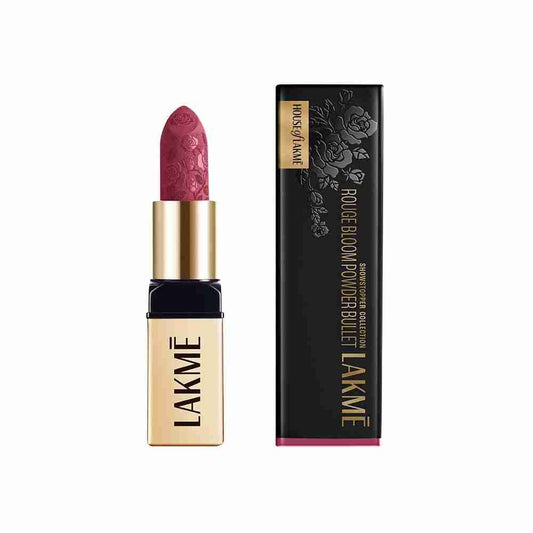 Lakme Rouge Bloom Powder Matte Bullet - Pink Poppy 202 (4 gms)