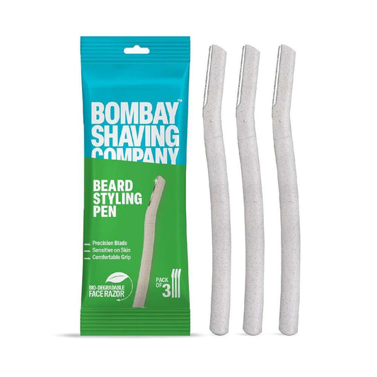 Bombay Shaving Company Beard Pen Styler Razor for Men (Pack of 3)
