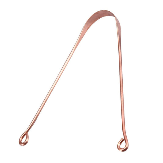 GUBB Copper Tongue Cleaner, Scraper for Kids & Adults (Round)