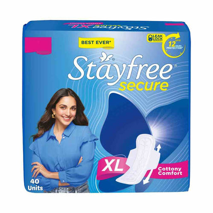 Stayfree Secure Cottony XL Wings Extra Large (40 pads)
