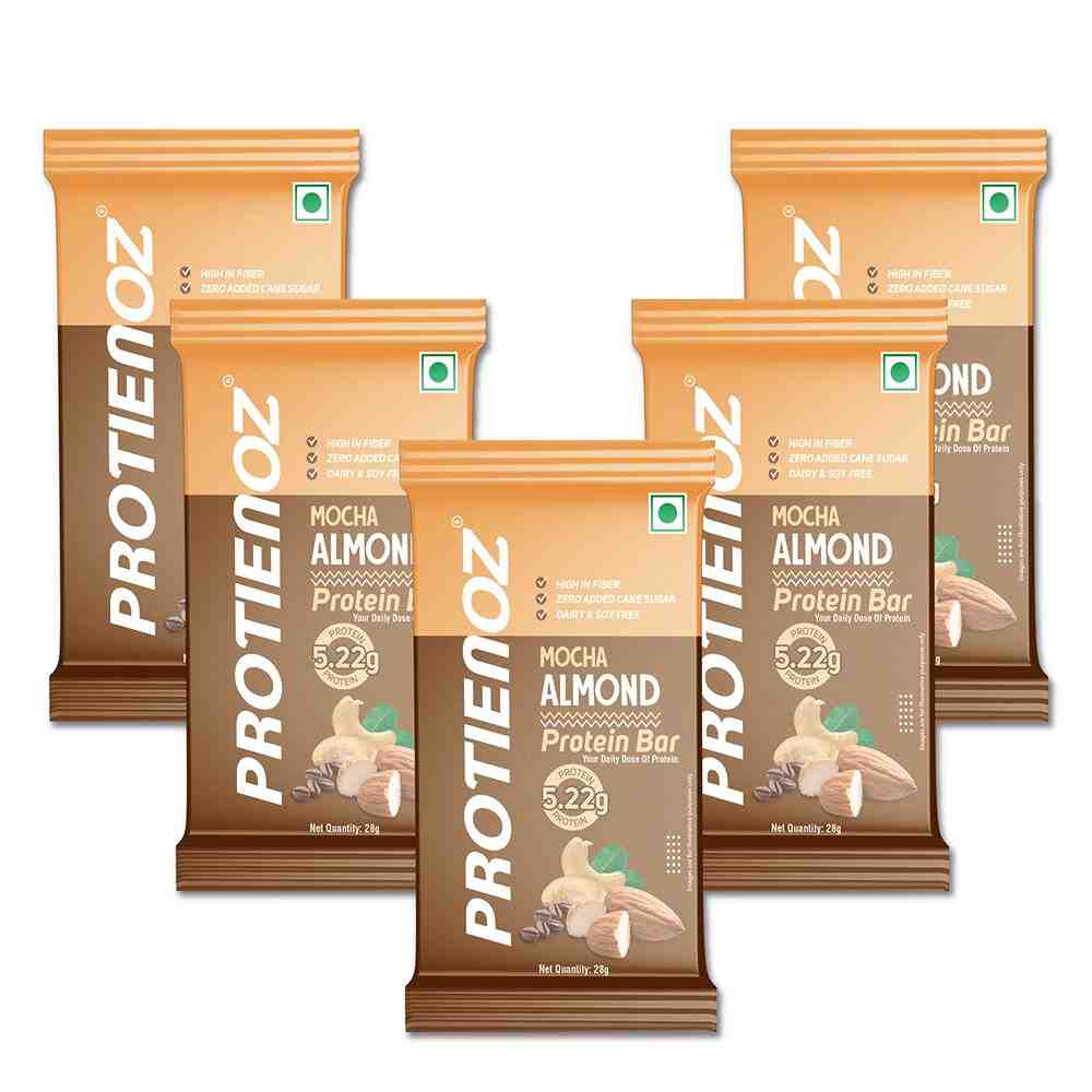 Protienoz High Protien Mocha Almond Protein Bars (5x28 gms)