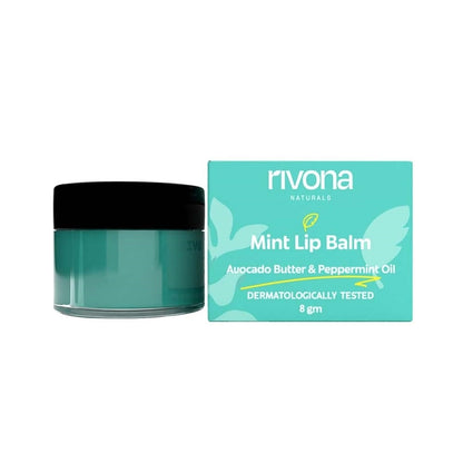 RIVONA NATURALS Mint Lip Balm - Cucumber + Kokum Butter (8 gms)